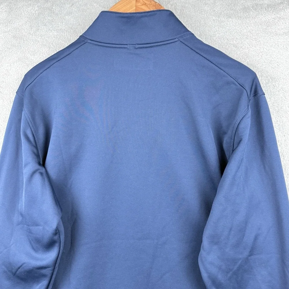 Nike Golf Tour Performance 1/4 Zip Woodland Country Club Size L Navy Therma Fit